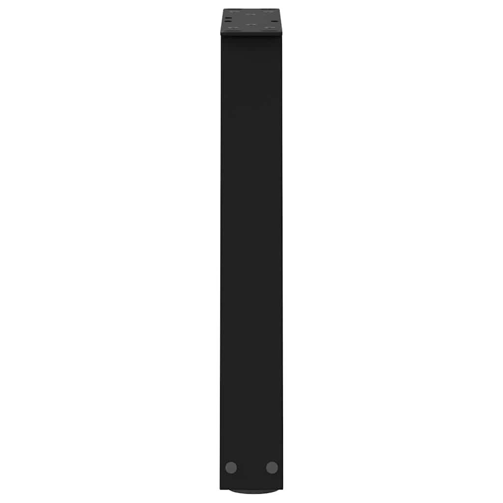 sofabordsben V-formet 2 stk. sort 38 x (42-43,3) cm stål
