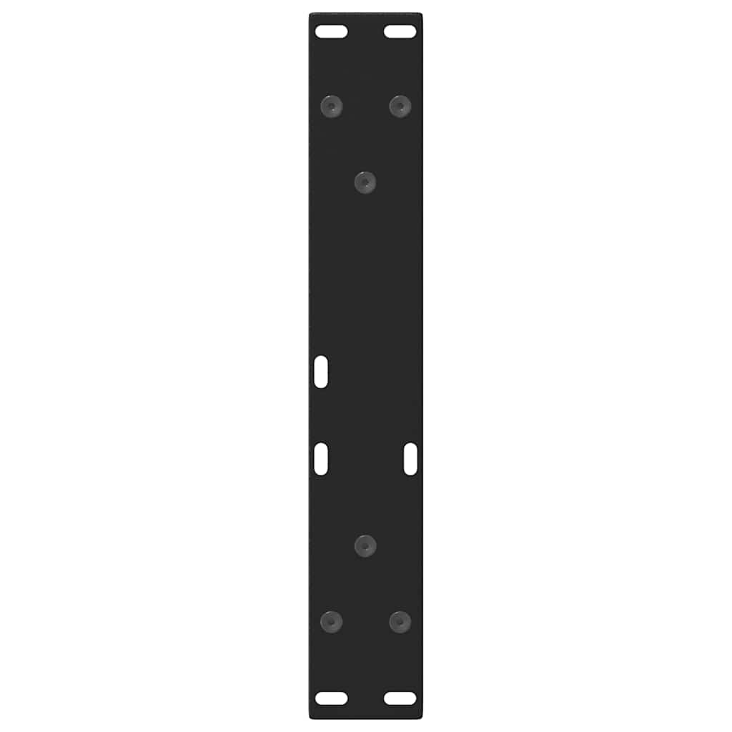 sofabordsben V-formet 2 stk. sort 38 x (42-43,3) cm stål