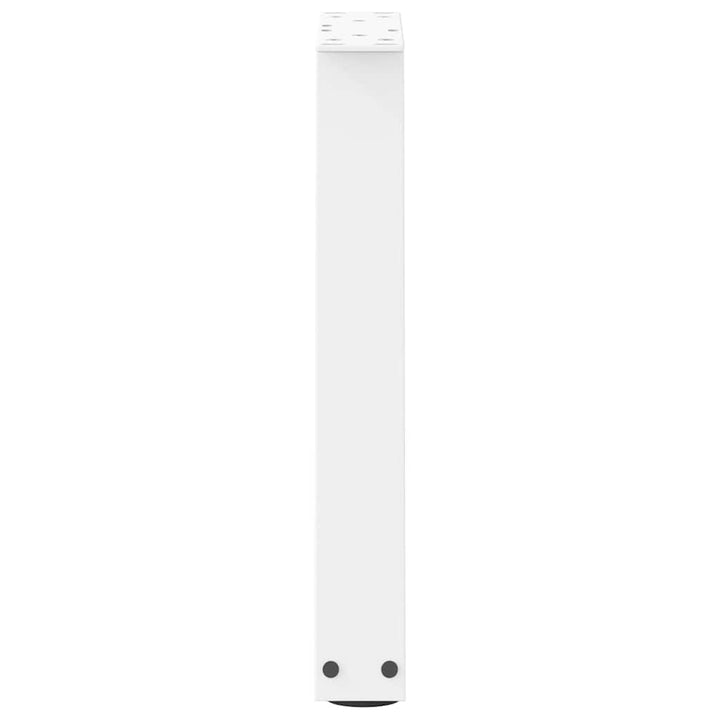 sofabordsben V-formet 2 stk. hvid 38 x (42-43,3) cm stål