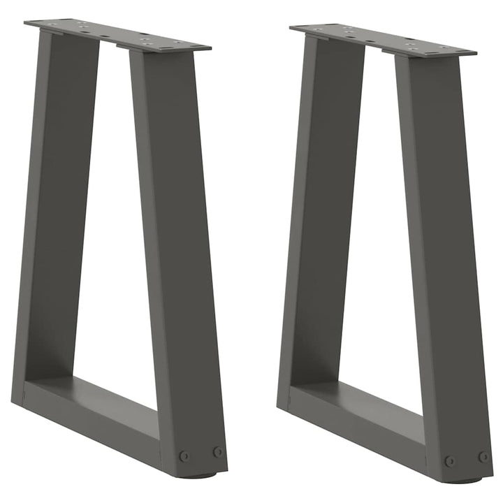 sofabordsben V-formet 2 stk. antracit 38 x (42-43,3) cm stål