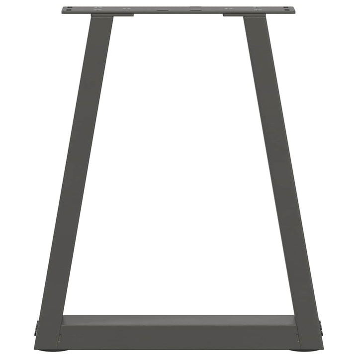 sofabordsben V-formet 2 stk. antracit 38 x (42-43,3) cm stål