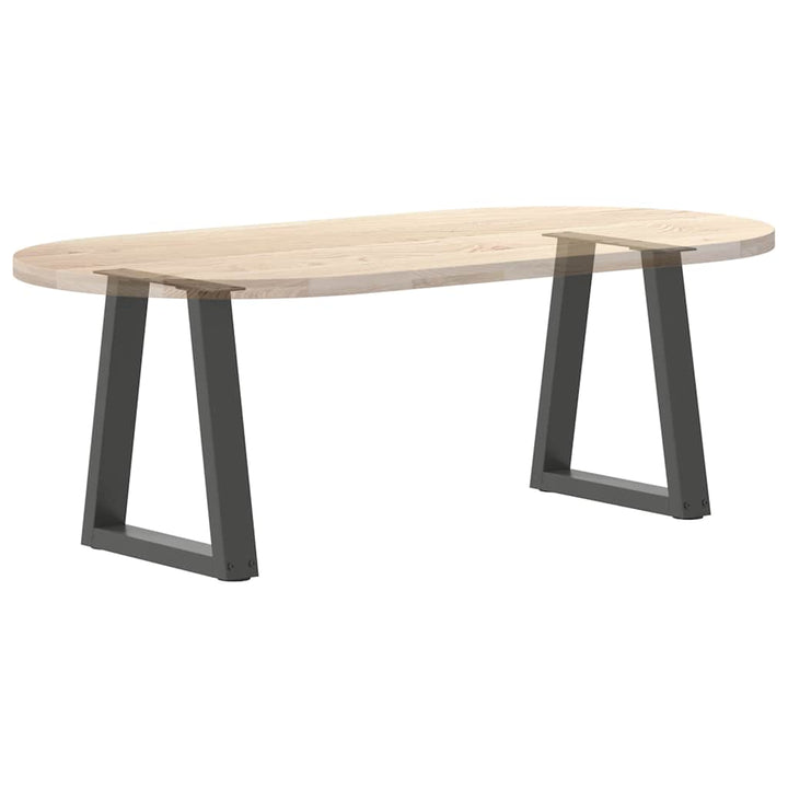 sofabordsben V-formet 2 stk. antracit 38 x (42-43,3) cm stål