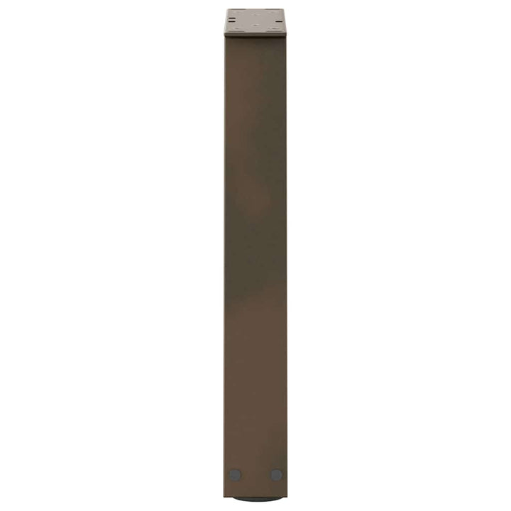 sofabordsben V-formet 2 stk. naturstål 38 x (42-43,3) cm stål