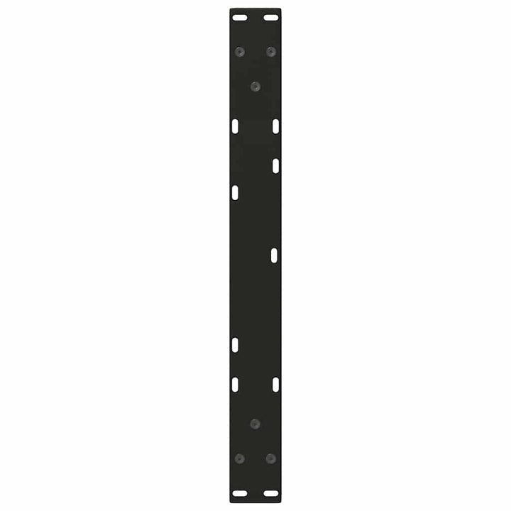 sofabordben V-formet 2 stk. sort 50x(42-43,3) cm stål