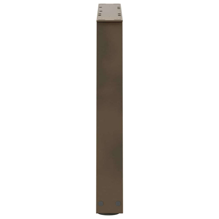 sofabordsben V-formet 2 stk. naturstål 50x(42-43,3) cm stål