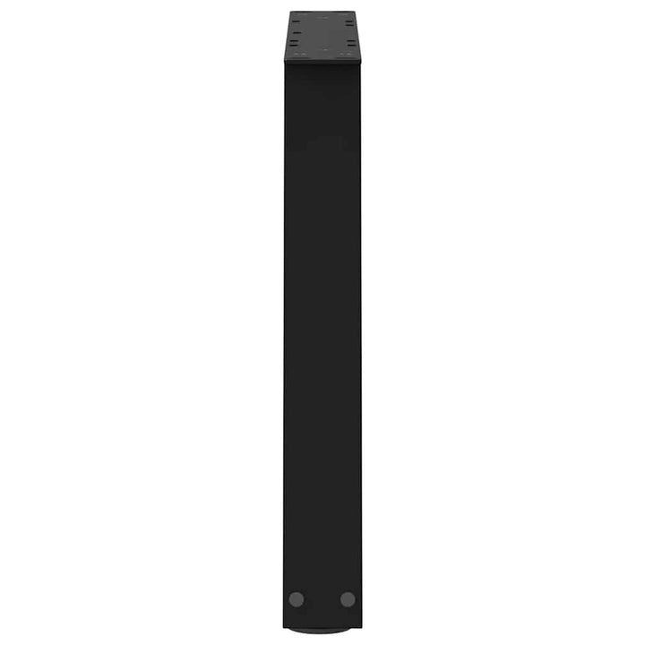sofabordsben V-formet 2 stk. sort 60 x (42-43,3) cm stål