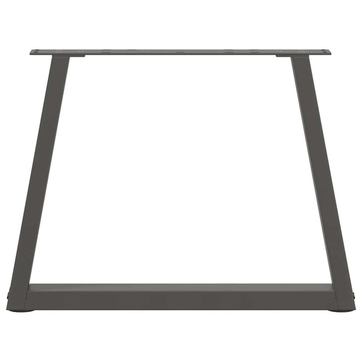 sofabordsben V-formet 2 stk. antracit 60x(42-43,3) cm stål