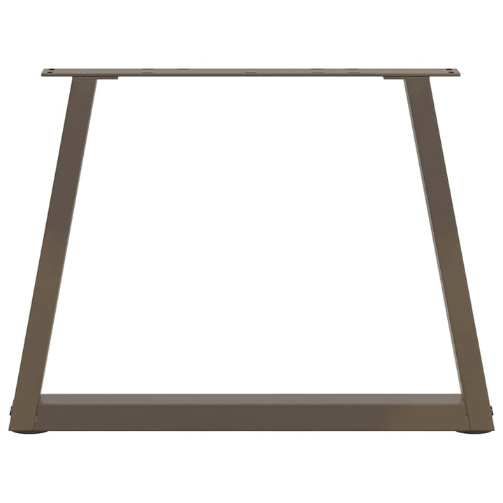 sofabordsben V-formet 2 stk. naturstål 60x(42-43,3) cm stål