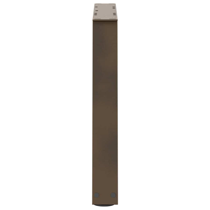 sofabordsben V-formet 2 stk. naturstål 60x(42-43,3) cm stål