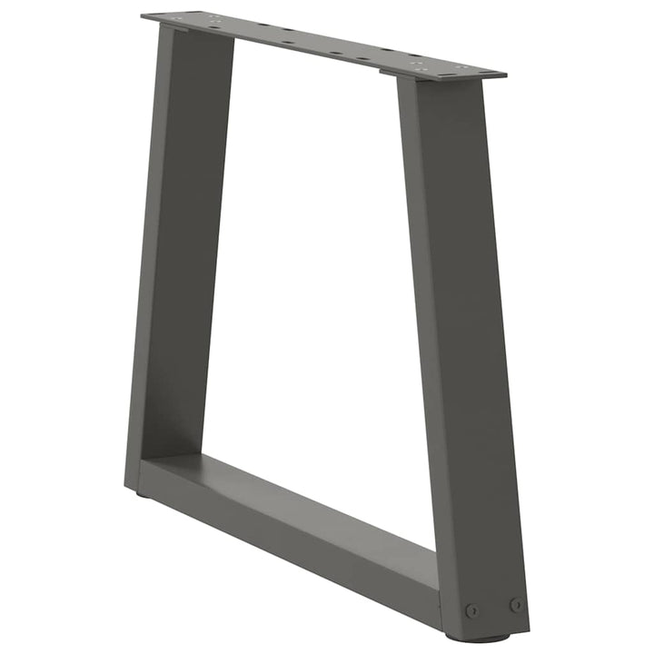 sofabordsben V-formet 2 stk. antracit 70 x (42-43,3) cm stål