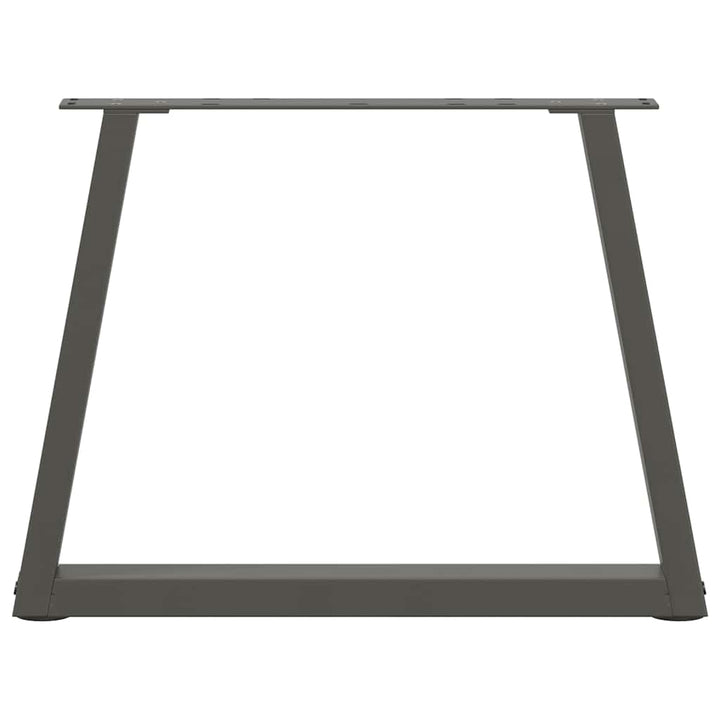 sofabordsben V-formet 2 stk. antracit 70 x (42-43,3) cm stål