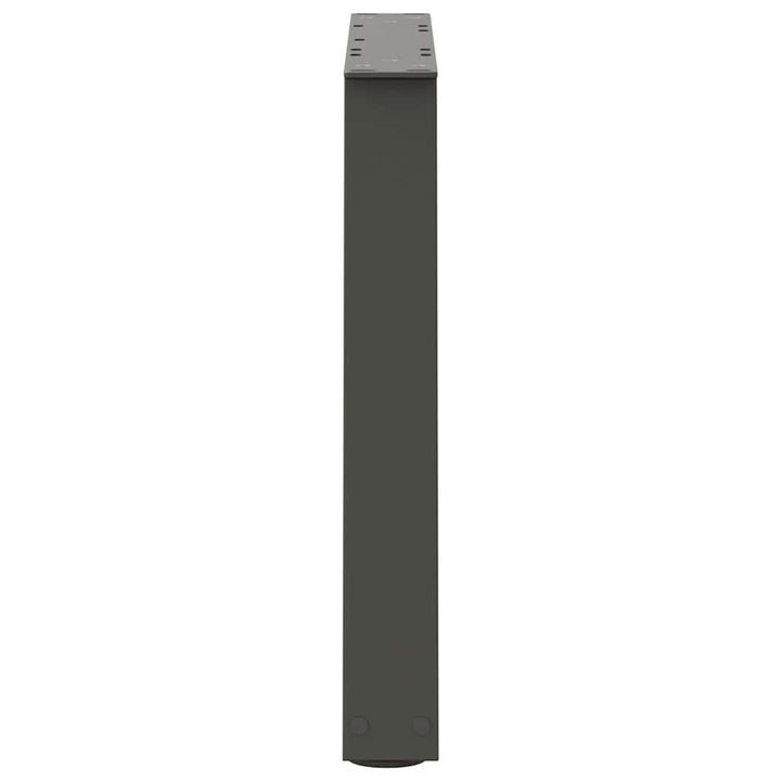 sofabordsben V-formet 2 stk. antracit 70 x (42-43,3) cm stål