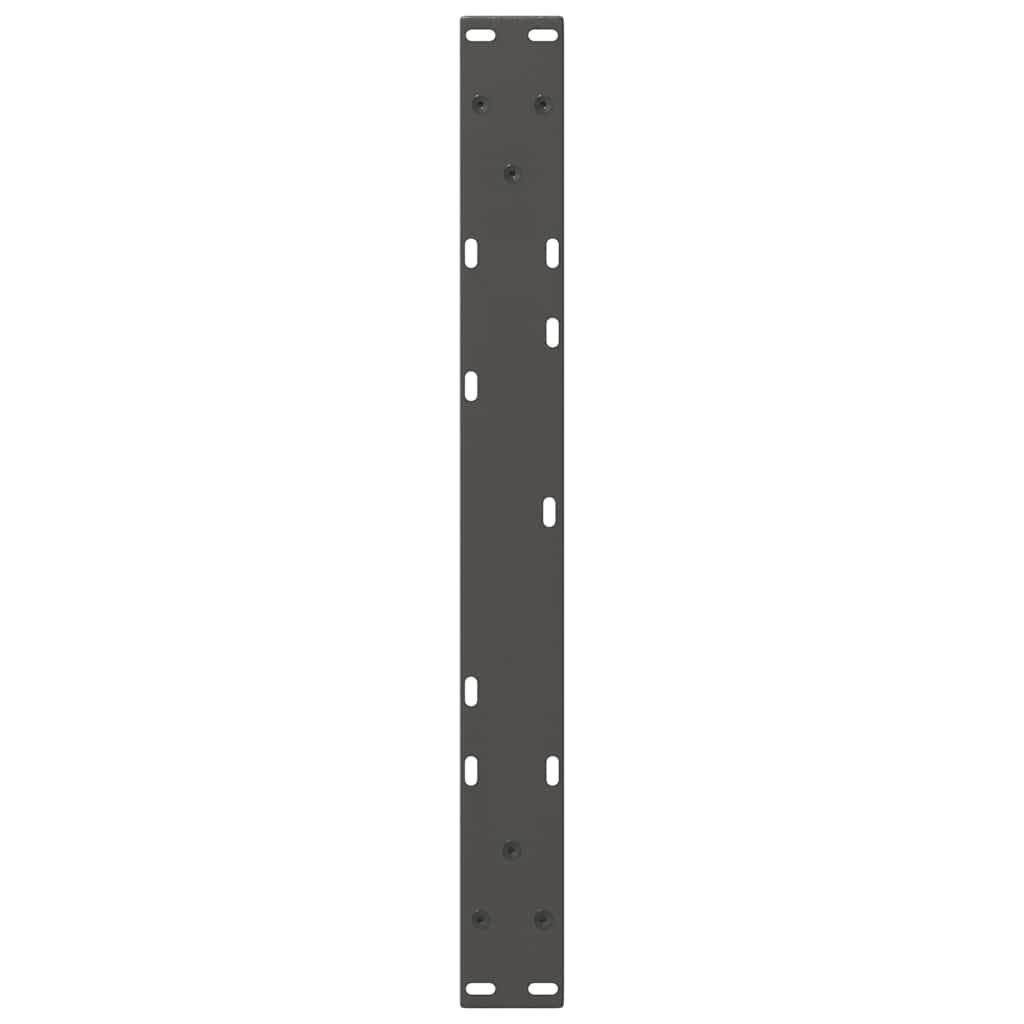sofabordsben V-formet 2 stk. antracit 70 x (42-43,3) cm stål