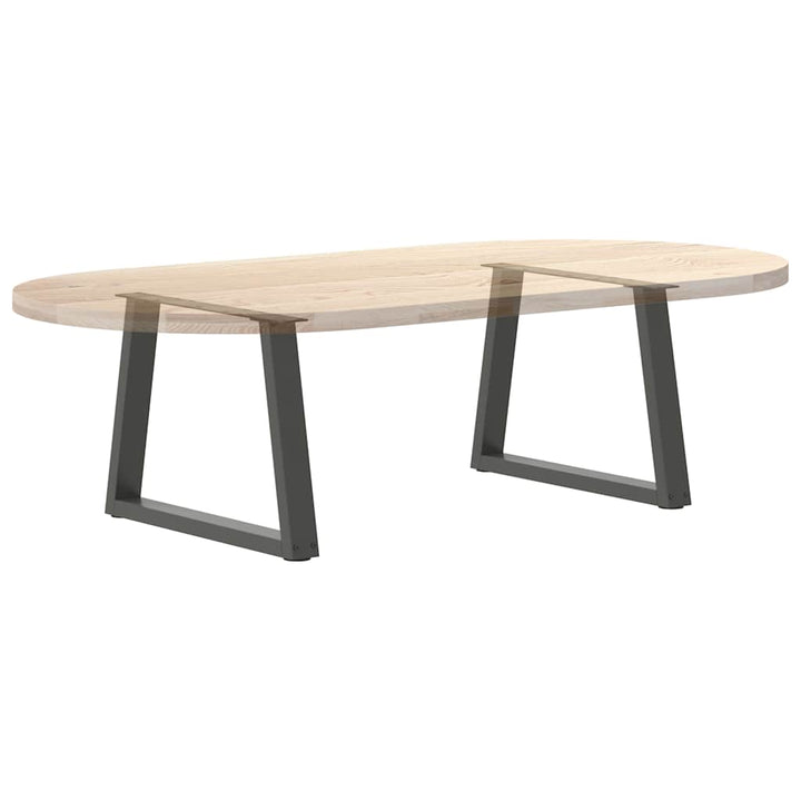 sofabordsben V-formet 2 stk. antracit 70 x (42-43,3) cm stål