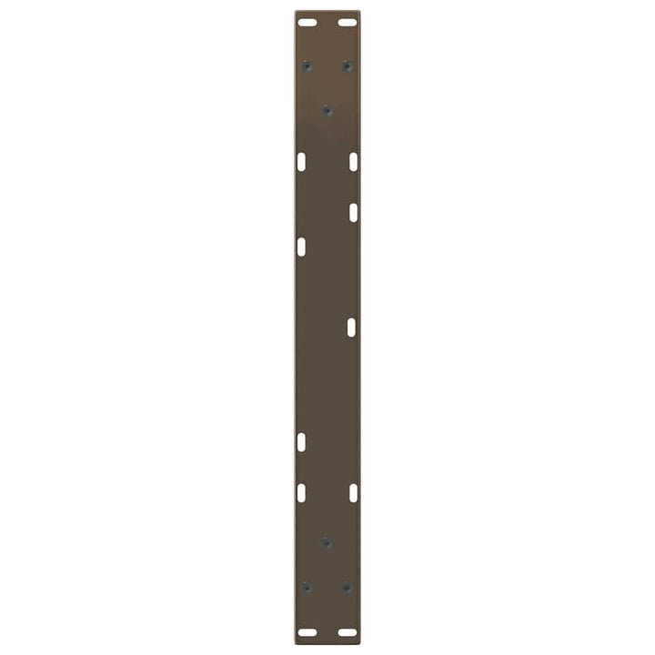 sofabordsben V-formet 2 stk. naturstål 70 x (42-43,3) cm stål