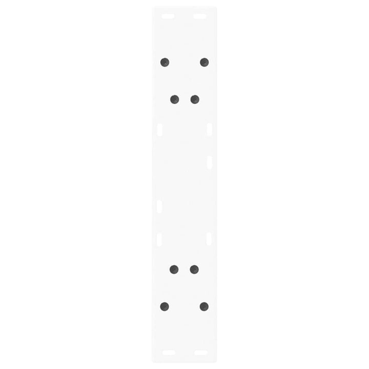 spisebordsben V-formet 2 stk. hvid 50x(72-73,3) cm stål