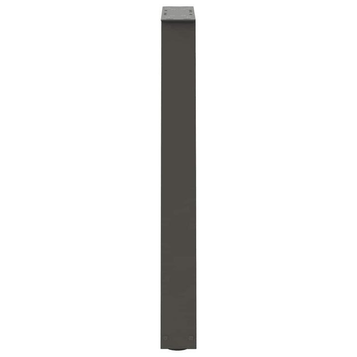 spisebordsben V-formet 2 stk. antracit 50x(72-73,3) cm stål