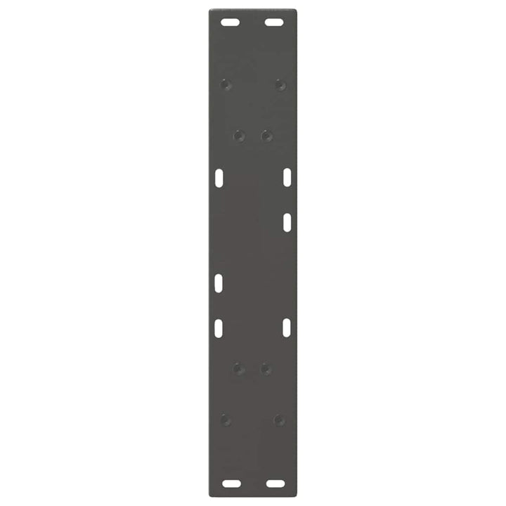 spisebordsben V-formet 2 stk. antracit 50x(72-73,3) cm stål