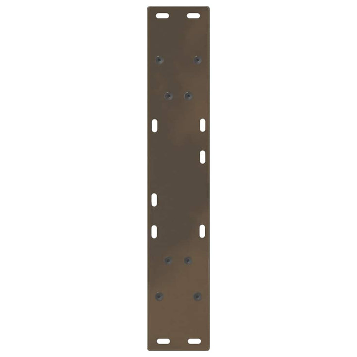 spisebordsben V-formet 2 stk. naturstål 50x(72-73,3) cm stål