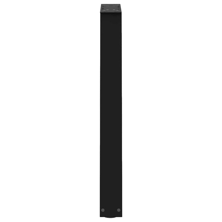 spisebordsben V-formet 2 stk. sort 60 x (72-73,3) cm stål
