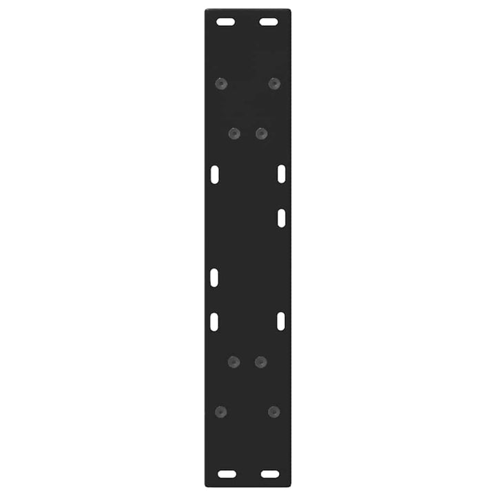 spisebordsben V-formet 2 stk. sort 60 x (72-73,3) cm stål