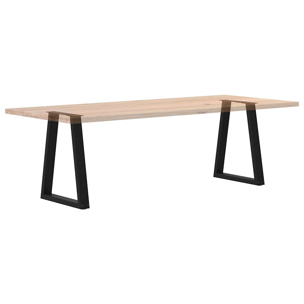 spisebordsben V-formet 2 stk. sort 60 x (72-73,3) cm stål