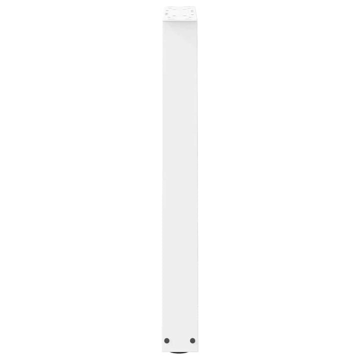 spisebordsben V-formet 2 stk. hvid 60 x (72-73,3) cm stål