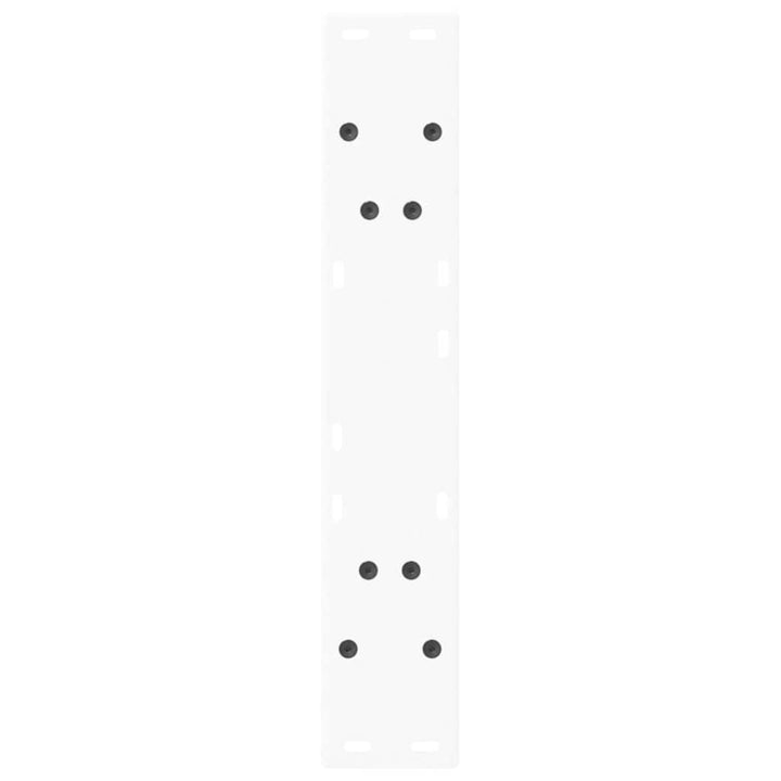 spisebordsben V-formet 2 stk. hvid 60 x (72-73,3) cm stål