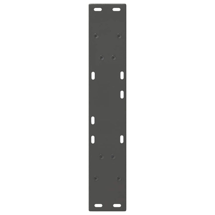 spisebordsben V-formet 2 stk. antracit 60x(72-73,3) cm stål
