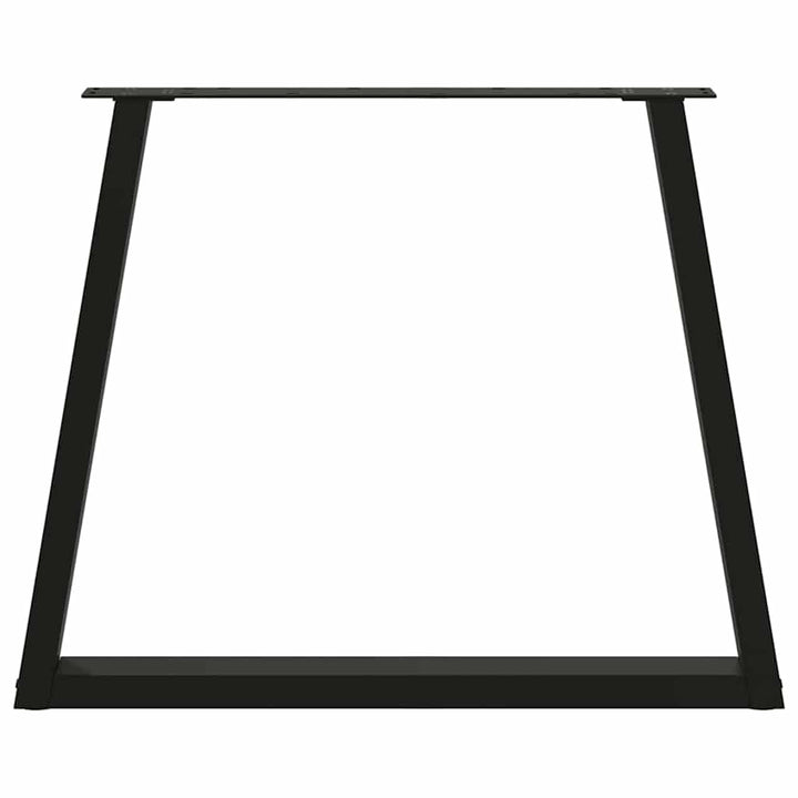 spisebordsben V-formet 2 stk. sort 70 x (72-73,3) cm stål