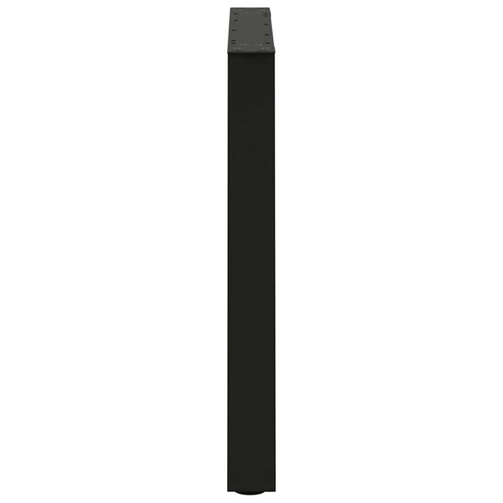spisebordsben V-formet 2 stk. sort 70 x (72-73,3) cm stål
