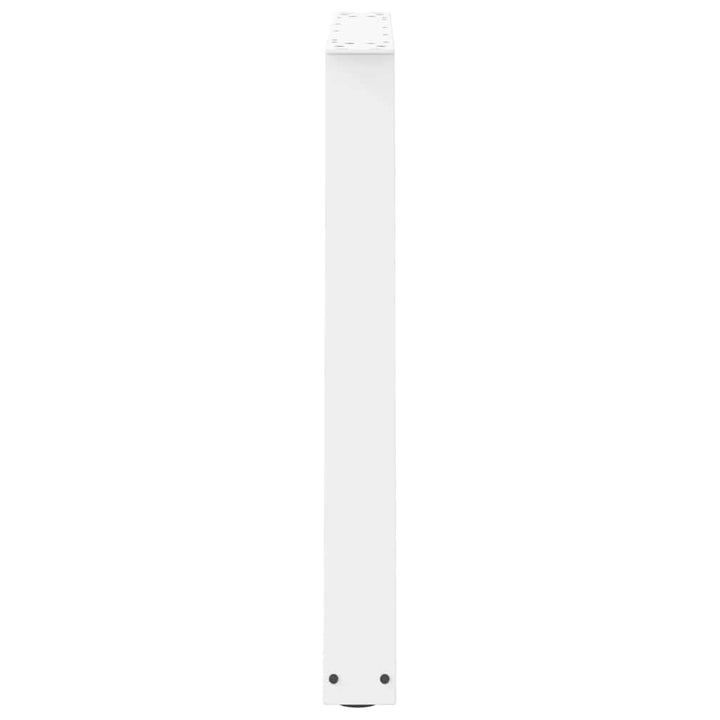 spisebordsben V-formet 2 stk. hvid 70 x (72-73,3) cm stål