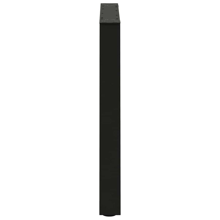 spisebordsben V-formet 2 stk. sort 80 x (72-73,3) cm stål