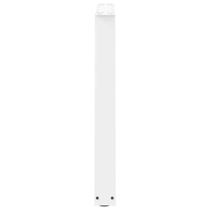 spisebordsben V-formet 2 stk. hvid 80x(72-73,3) cm stål
