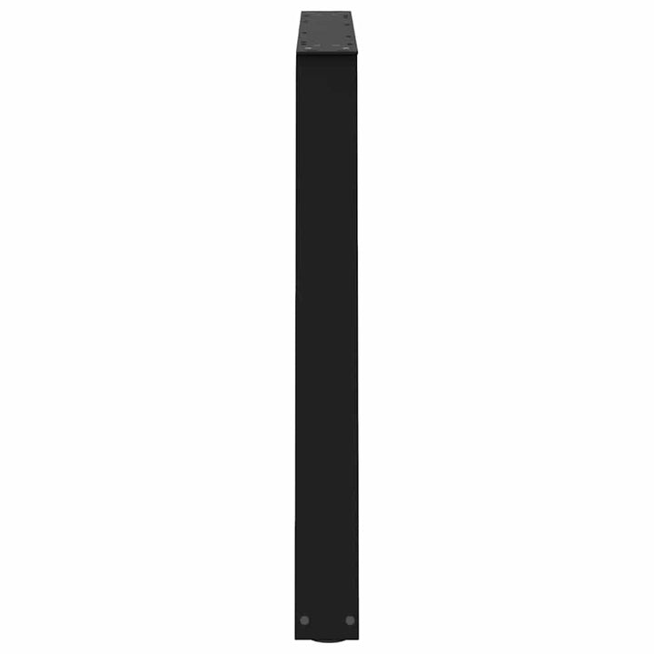 spisebordsben V-formet 2 stk. sort 90 x (72-73,3) cm stål