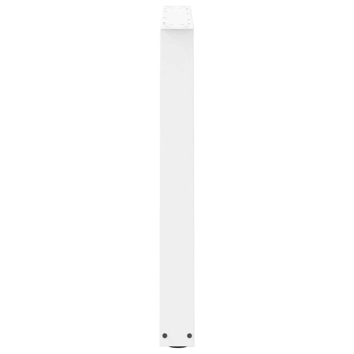 spisebordsben V-formet 2 stk. hvid 90 x (72-73,3) cm stål