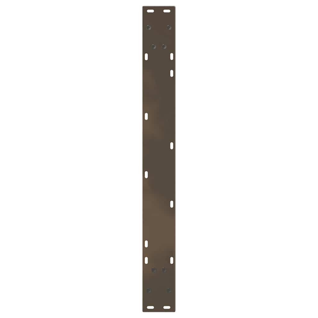 spisebordsben V-formet 2 stk. naturstål 100x(72-73,3) cm stål