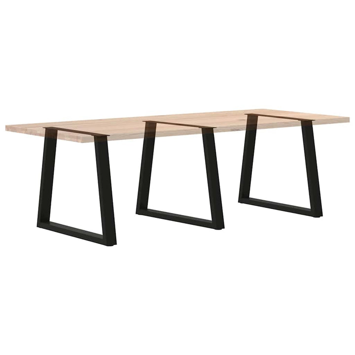 spisebordben V-formet 3 stk. sort 80 x (72-73,3) cm stål