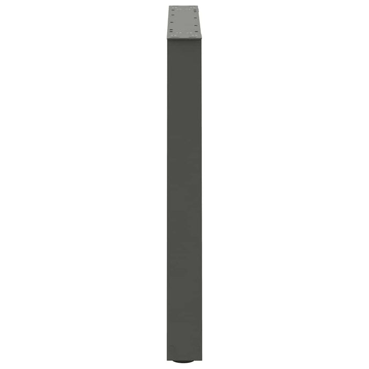 spisebordsben V-formet 3 stk. antracit 80x(72-73,3) cm stål