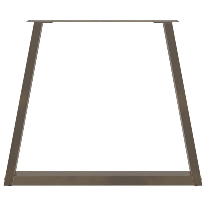 spisebordsben V-formet 3 stk. naturstål 80x(72-73,3) cm stål