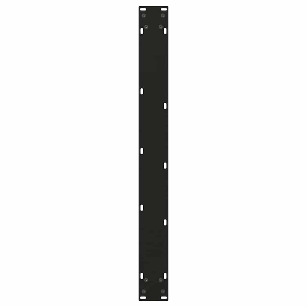 spisebordsben V-formet 3 stk. sort 100x(72-73,3) cm stål