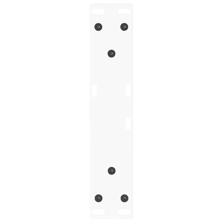 sofabordsben V-formet 2 stk. hvid 30x(30-31,3) cm stål