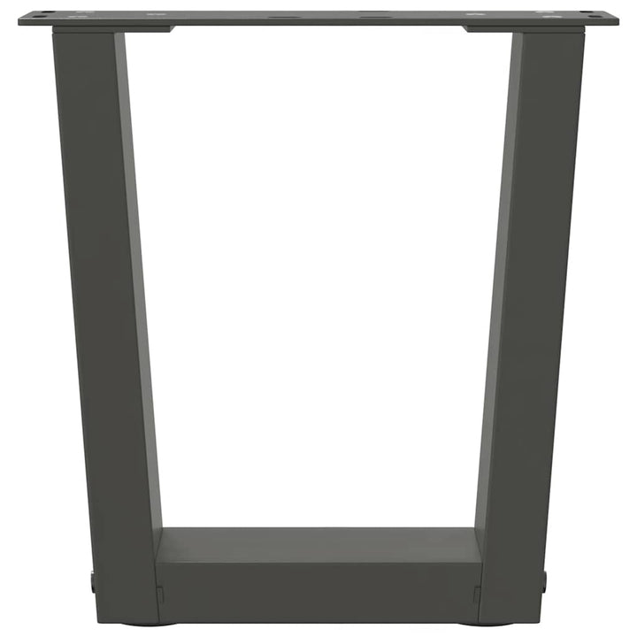 sofabordben V-formet 2 stk. antracit 30x(30-31,3) cm stål