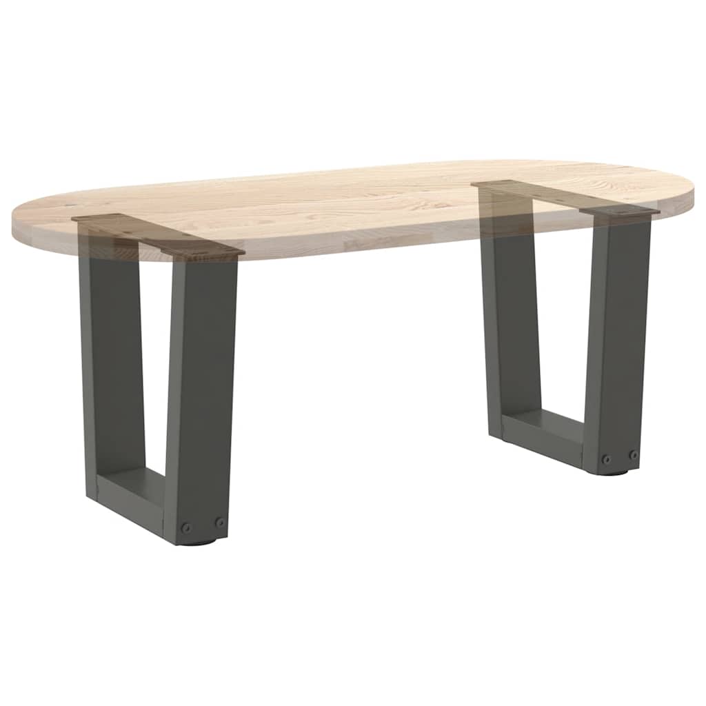 sofabordben V-formet 2 stk. antracit 30x(30-31,3) cm stål