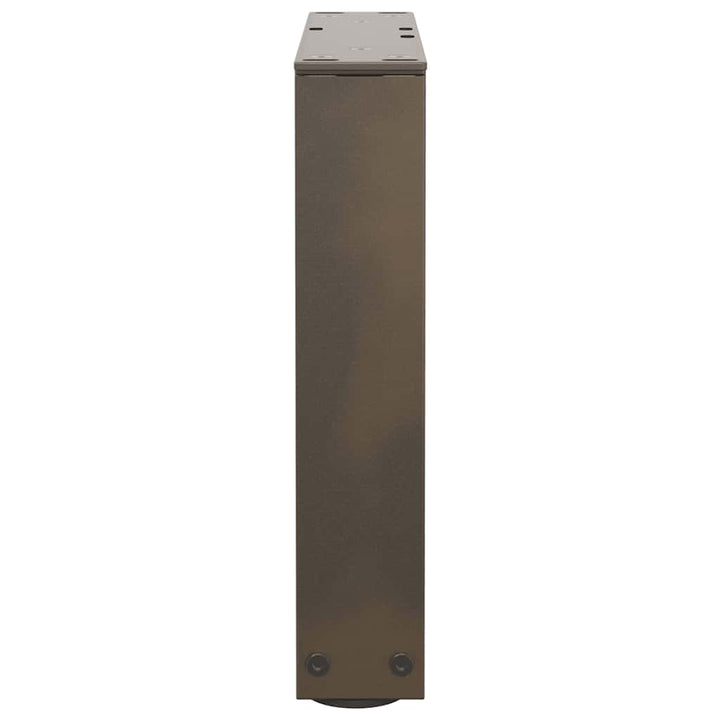 sofabordsben V-formet 2 stk. naturstål 30x(30-31,3) cm stål