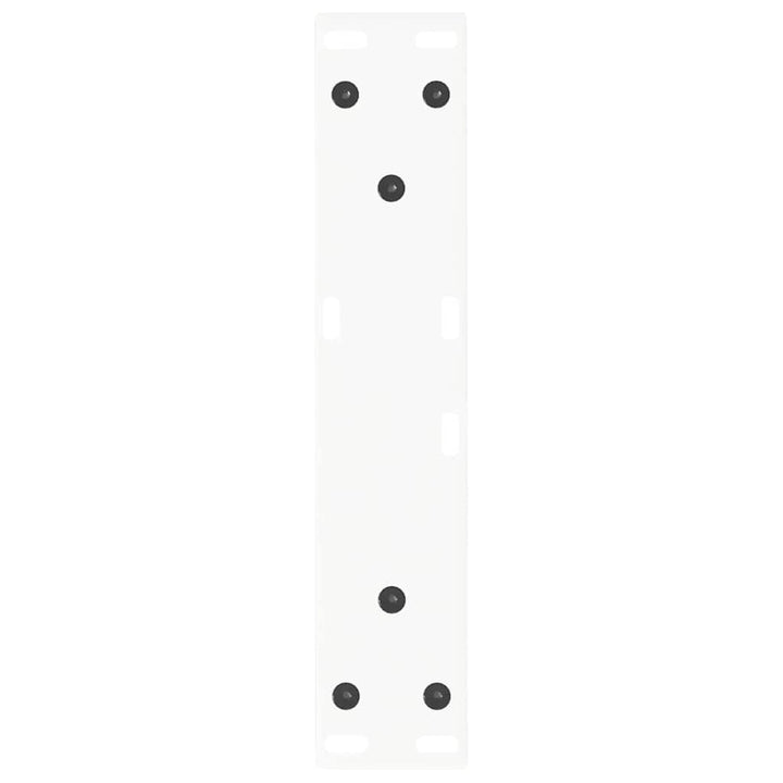 sofabordsben V-formet 2 stk. hvid 40x(30-31,3) cm stål