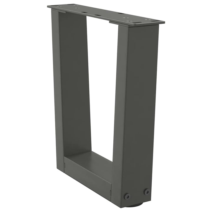 sofabordsben V-formet 2 stk. antracit 40x(30-31,3) cm stål