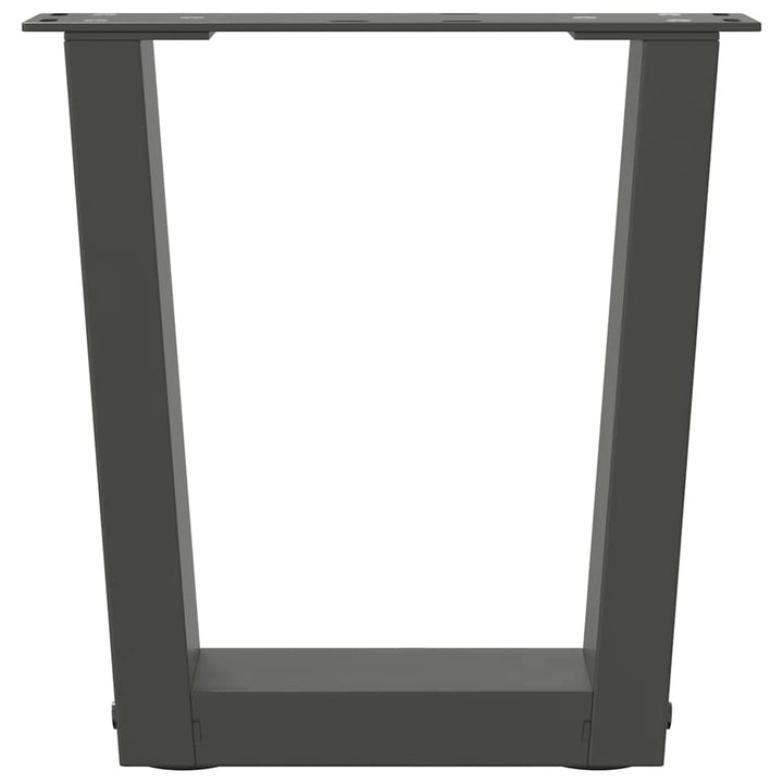 sofabordsben V-formet 2 stk. antracit 40x(30-31,3) cm stål