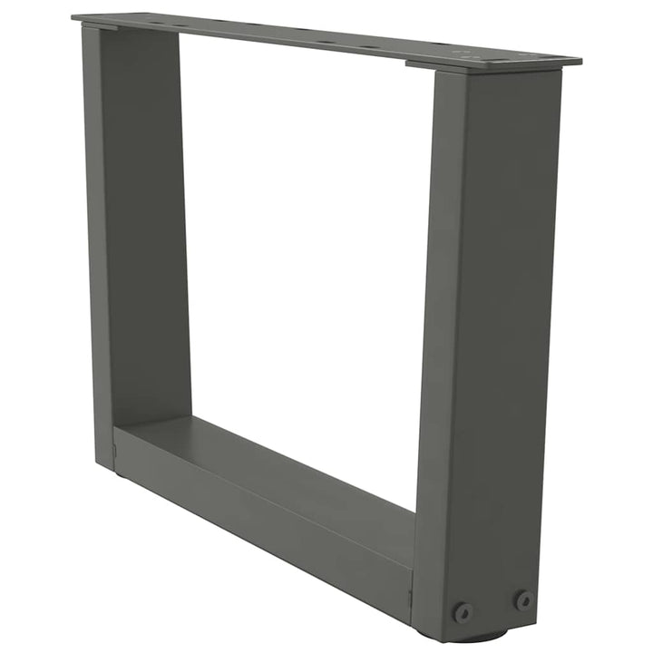 sofabordsben V-formet 2 stk. antracit 50x(30-31,3) cm stål