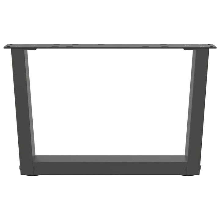 sofabordsben V-formet 2 stk. antracit 50x(30-31,3) cm stål